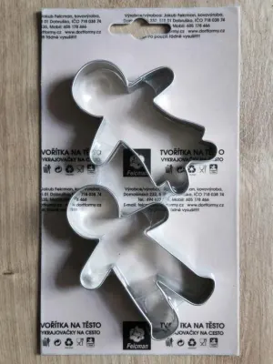 Sada vykrajovátek Panenka a panáček perníček 75 × 55 mm – Felcman