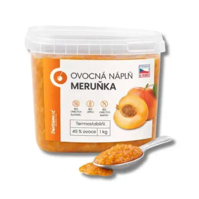 Ovocná náplň Meruňka termostabilní 1 kg