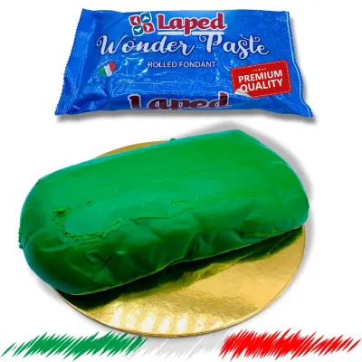 Potahovací hmota elastická zelená 1 kg – LAPED