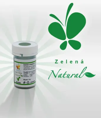 Přírodní potravinářská barva v prášku zelená Natural Line 5 g