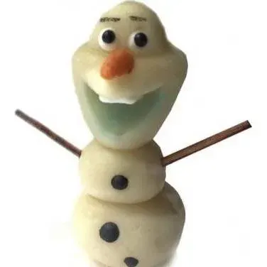 Marcipánová figurka Olaf 5,5 × 5 cm, 20 g – FRISCHMANN