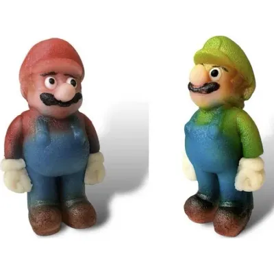 Marcipánová figurka Super Mario a Luigi 7,5x4 cm, 34g – Frischmann