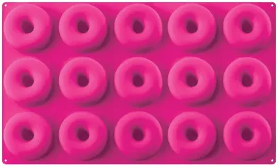 Silikonová pečicí forma na mini donuty 29 x 17 cm – Alvarak
