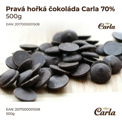 Pravá hořká čokoláda 70% 500 g – CARLA