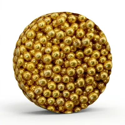 Cukrové perly zlaté malé 4–5 mm, 50 g