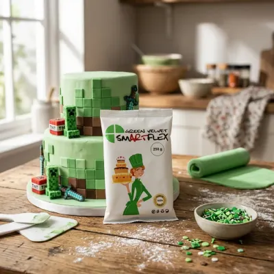 Potahovací a modelovací hmota zelená 250 g – Smartflex