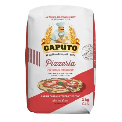 Hladká pšeničná mouka typ 00 na pizzu 1 kg – CAPUTO
