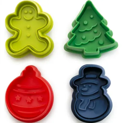 Vánoční vykrajovátka set 4 ks plast 4,5 cm