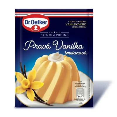 Puding s pravou vanilkou a smetanou 40 g – Dr. Oetker