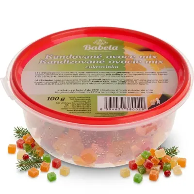 Kandované ovoce mix na pečení a zdobení, 100 g