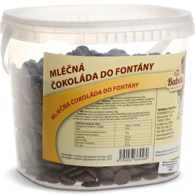 Mléčná čokoláda do fontány 2 kg – Kovandovi