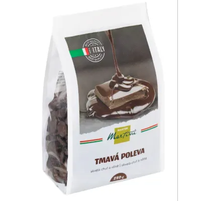 Tmavá poleva na dorty a cukroví 250 g