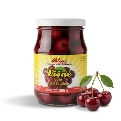 Višně se sladidlem 360 g – Alibona