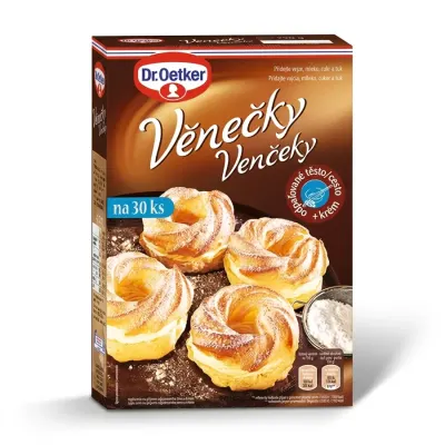 Směs na odpalované těsto a krém na Věnečky 290 g – Dr. Oetker