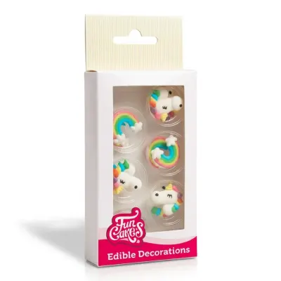 Cukrové zdobení Jednorožec 12 ks – FunCakes