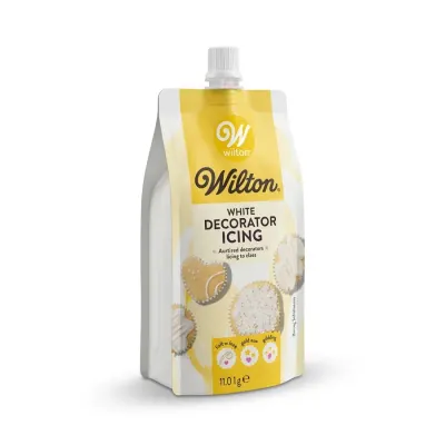 Bílá dekorační poleva se 4 tryskami 212 g – Wilton