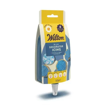 Zdobící poleva Decorator Icing modrá se špičkami 212 g – Wilton