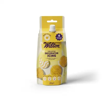 Žlutá zdobící poleva Decorator Icing 212 g – Wilton