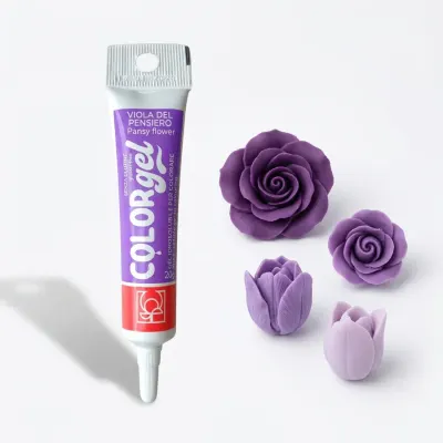 Gelová potravinářská barva fialová 20 g – Modecor