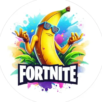 Fortnite banán jedlý papír na dort i cupcakes – jedlý papír na cupcakes