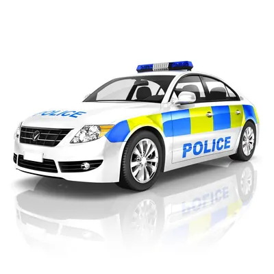 Policie – Policejní Auto – jedlý obrázek na dort