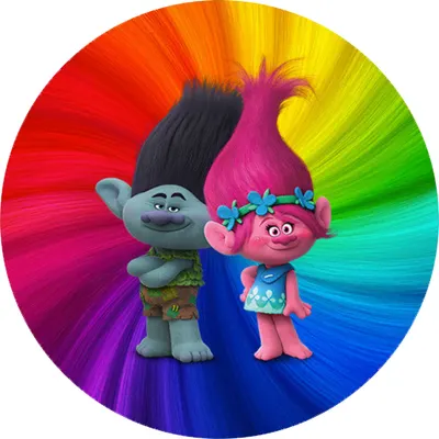 Trollové – jedlý obrázek na dort