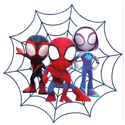 Spiderman – Spidey a jeho úžasní přátelé v pavučině – jedlý obrázek na dort