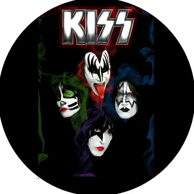 KISS – rocková kapela s logem – jedlý obrázek na dort