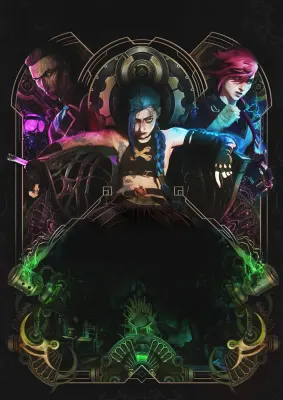 Arcane – League of Legends Jinx, Vi a Silco – jedlý papír na hranatý dort