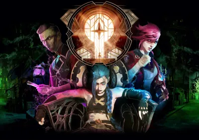 Arcane League of Legends – Jinx, Vi a Silco – jedlý papír na hranatý dort