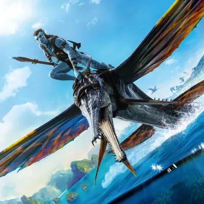 Avatar – Jake Sully letící nad oceánem – jedlý obrázek na dort