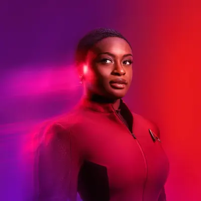 Star Trek – Uhura v červené uniformě – jedlý obrázek na dort