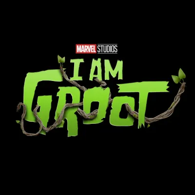 Marvel – I Am Groot nápis s větvičkami – jedlý obrázek na dort