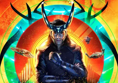 Avengers – Loki v helmě s rohy – jedlý papír na hranatý dort