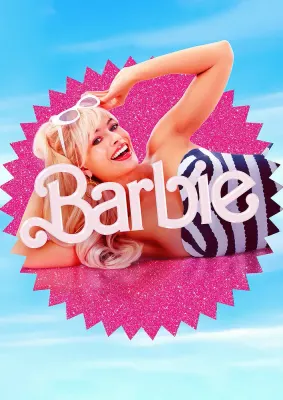 Barbie – filmová Margot Robbie v plavkách – jedlý papír na hranatý dort