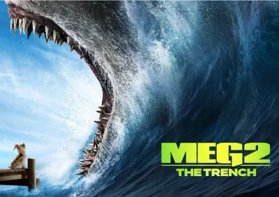 Meg 2: Příkop – obří žralok megalodon a pejsek – jedlý papír na hranatý dort
