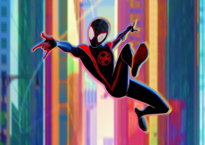 Spiderman – Miles Morales Crazy Jump – jedlý papír na hranatý dort