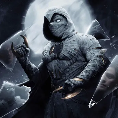 Moon Knight – temný hrdina pod měsícem – jedlý obrázek na dort