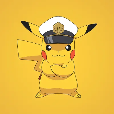 Pokémon – Kapitán Pikachu s čepicí – jedlý obrázek na dort