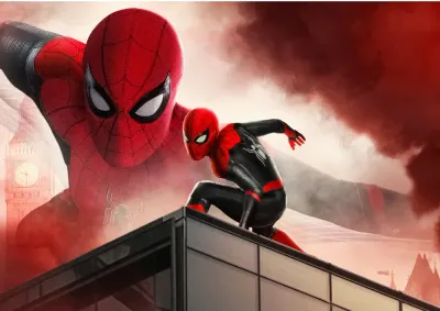 Spiderman – akční hrdina nad Londýnem – jedlý papír na hranatý dort