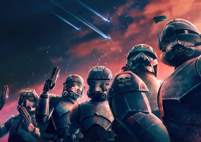 Star Wars – The Bad Batch klonová jednotka 99 – jedlý papír na hranatý dort