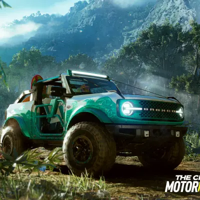 The Crew Motorfest – terénní Ford Bronco v džungli – jedlý obrázek na dort