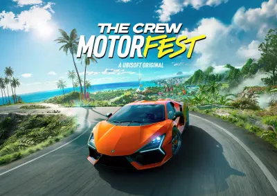 The Crew Motorfest – oranžový sporťák na pobřeží – jedlý papír na hranatý dort