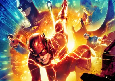 The Flash – Flash a Batman v akci – jedlý papír na hranatý dort
