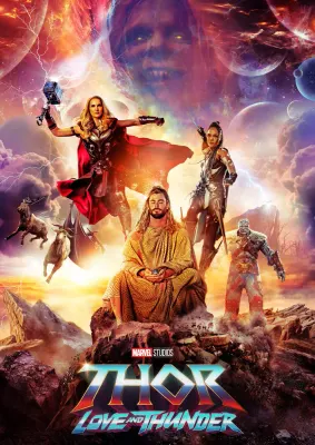 Thor – Love and Thunder hrdinové ve vesmíru – jedlý papír na hranatý dort