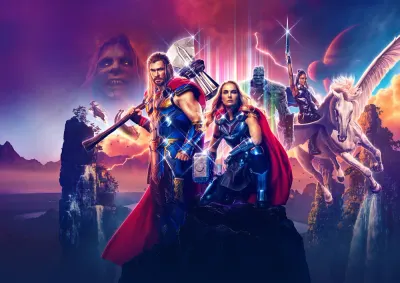 Thor – Láska a hrom s Mighty Thor a partou – jedlý papír na hranatý dort