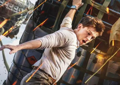 Uncharted – Nathan Drake v akci na nákladu – jedlý papír na hranatý dort