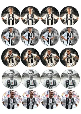 Cristiano Ronaldo – jedlý papír na cupcakes