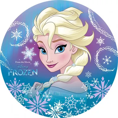 Elsa – Frozen – Ledové království (2) – jedlý obrázek na dort