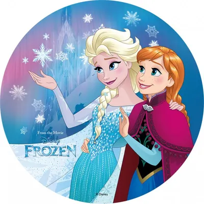 Elsa – Frozen – Ledové království (4) – jedlý obrázek na dort